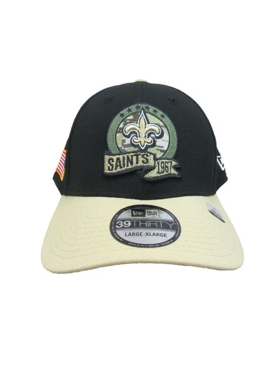 New Era Other - New Era 39THIRTY New Orleans Saints Salute To Service Hat Cap Size Large XL NEW